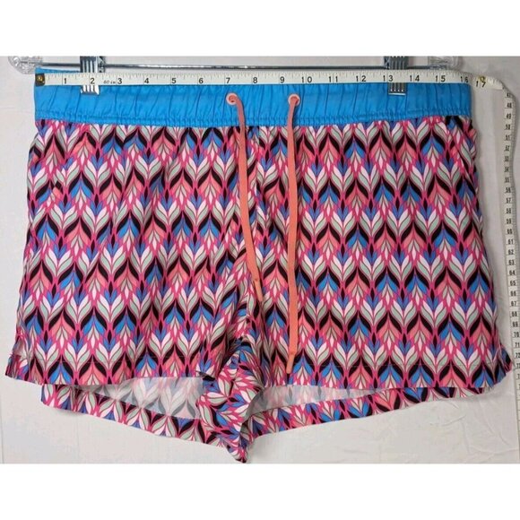 Jadelynn Brooke Womens Any Occasion Shorts Large Pink Blue Athletic Running - Picture 3 of 6